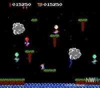 une photo d'Ã©cran de Balloon Fight sur Nintendo Nes